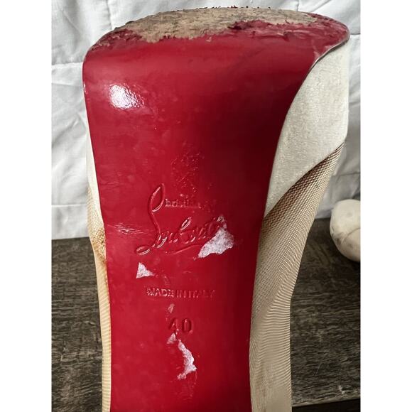 Louboutin Heels Peep Toe size 40 - Picture 7 of 8